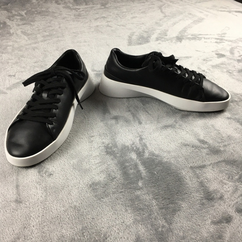Wolf & Shepherd Cruise' Lo Black & White Sneakers Mens 7W Women 9W EU 40 Preppy - Picture 15 of 16